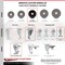 Service Caster 4 Inch Phenolic Wheel Swivel 10mm Threaded Stem Caster Set with Brake SCC SCC-TS20S414-PHR-TLB-M1015-4 - alternate 4